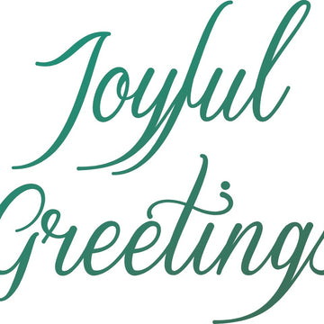 Artdeco Creations Couture Creations Naughty Or Nice Mini Stamp - Joyful Greetings Sentiments 1.9"X1.9"