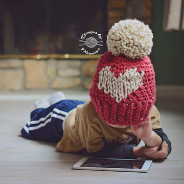 Big Heart Slouch Beanie