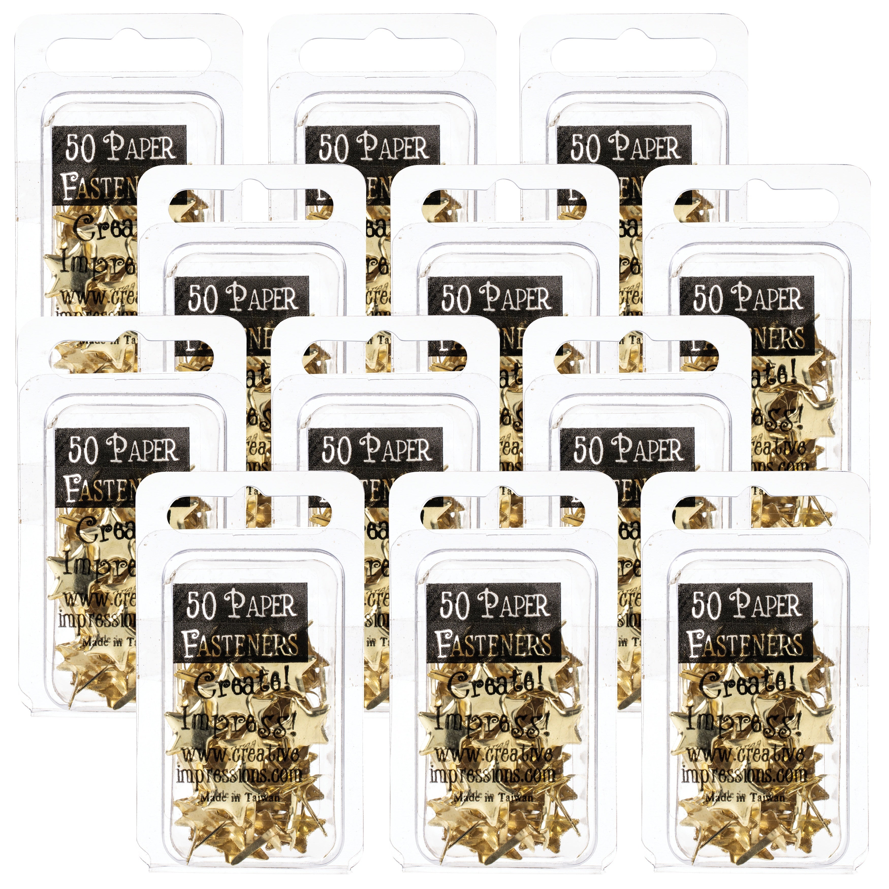 ODDITIES Creative Impressions Metal Paper Fasteners