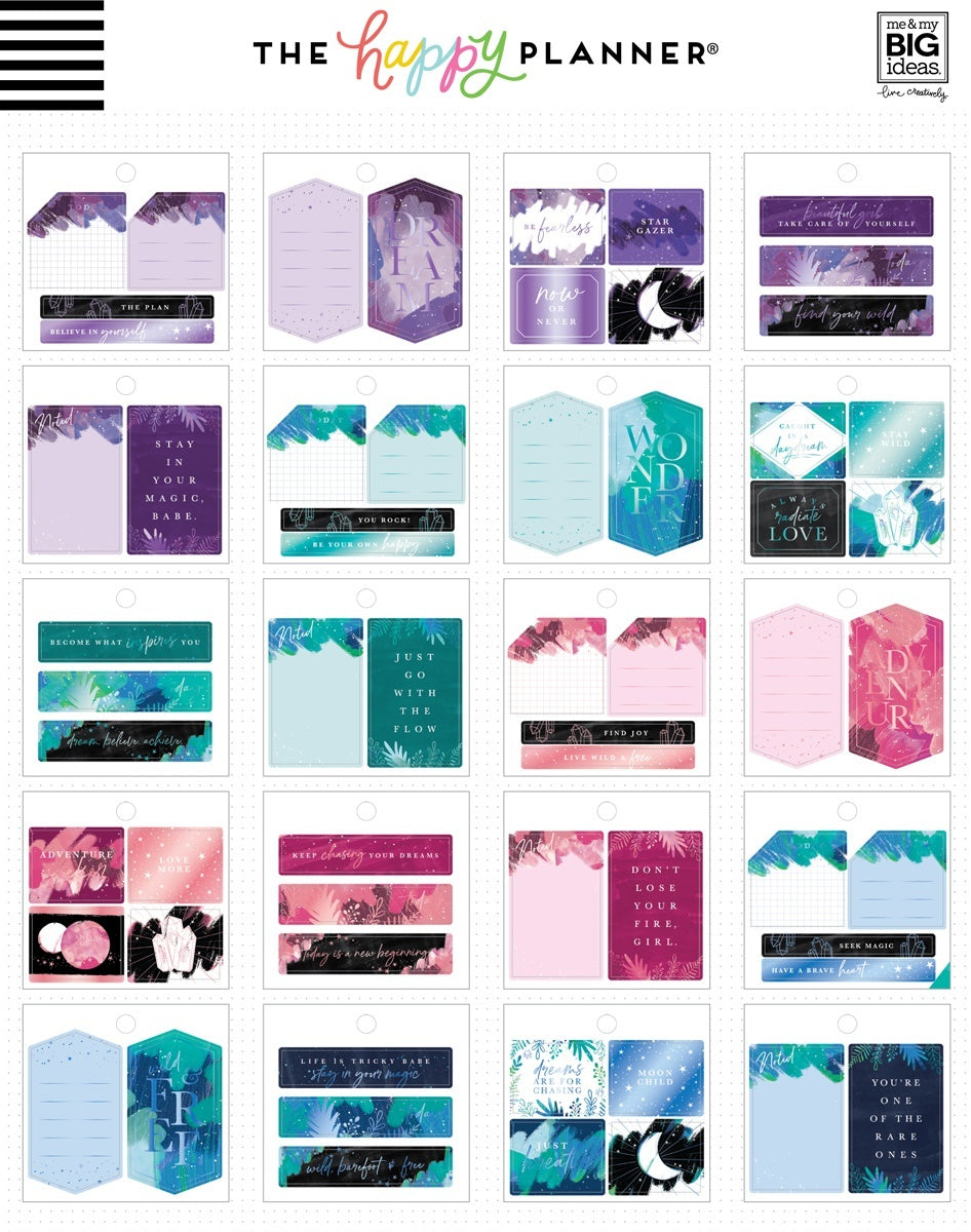 Happy Planner Tiny Sticker Pad - Stargazer, 60/Pkg