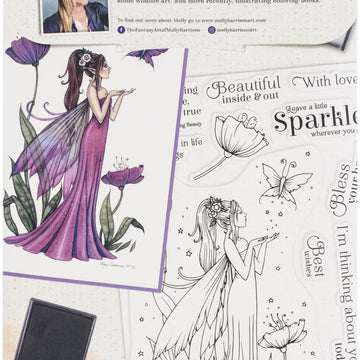 Crafter's Companion Photopolymer Stamps By Molly Harrison - Poppies Of Amethys