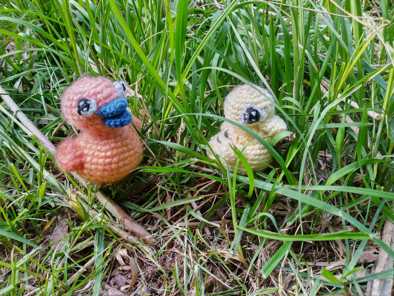 Cute, Fluffy Duckling Crochet Pattern from My Story Book "Who Wants Happy Hops’s Toothbrush?"
