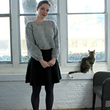 Winter Whimsy Cropped Sweater