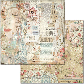 Stamperia Intl Stamperia Double-Sided Paper Pad 12"X12" 10/Pkg - Imagine, 10 Designs/1 Each