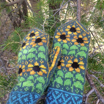 Sunflowers Mittens