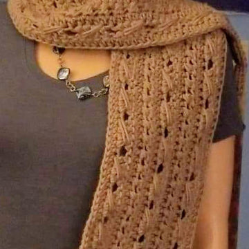 Textured twist scarf