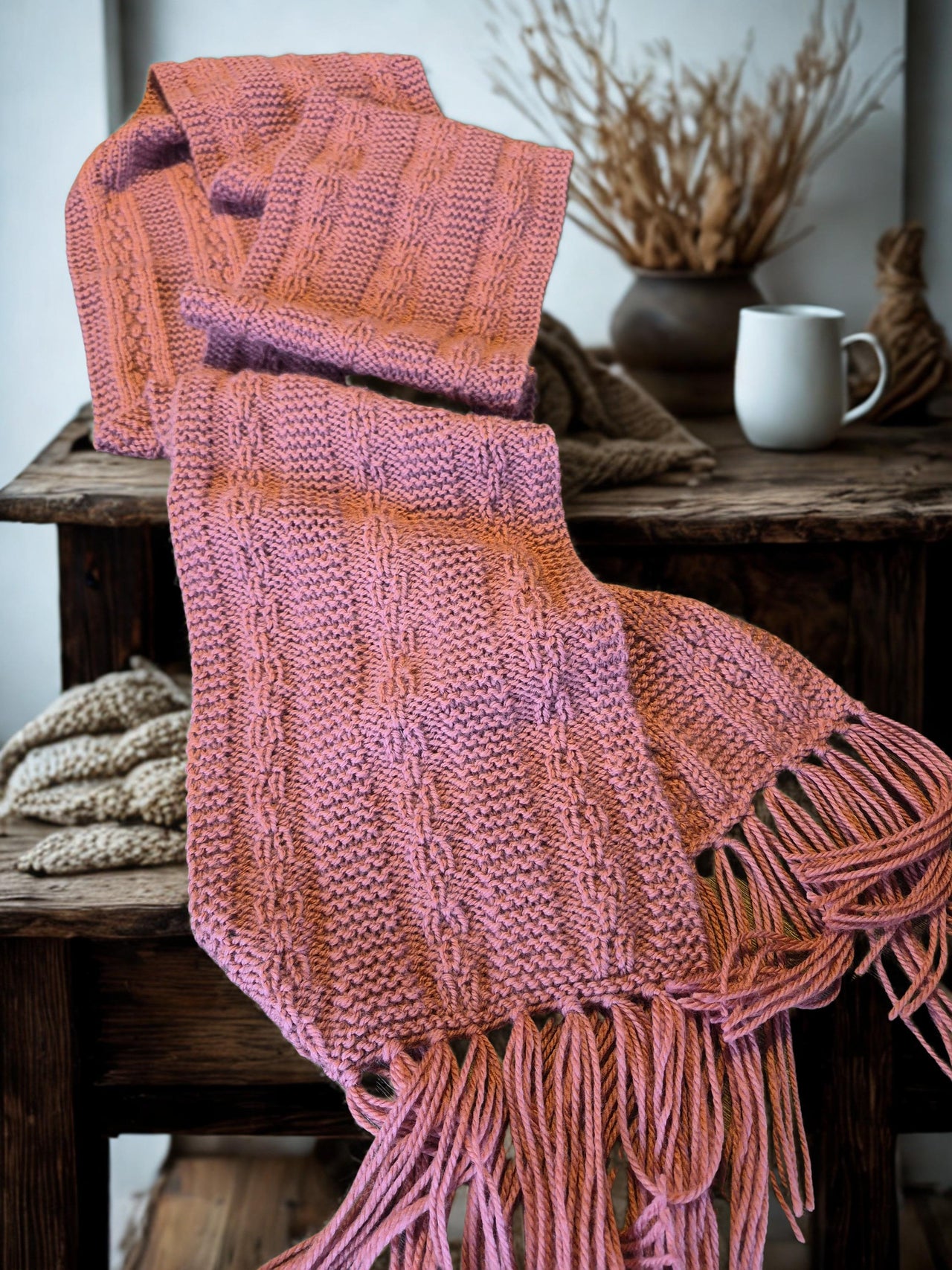 Scarf - Textured Chains