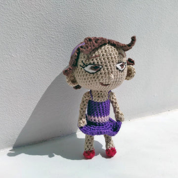 Ballerina doll with purple dress
