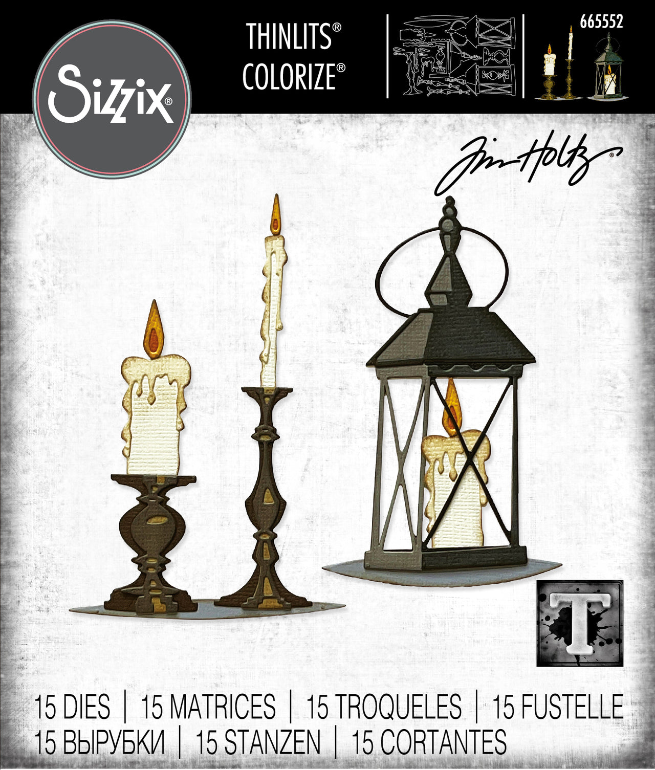 Sizzix Thinlits Die Set 14PK - Candlelight, Colorize