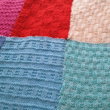 Patchwork Blanket, Knitting Pattern
