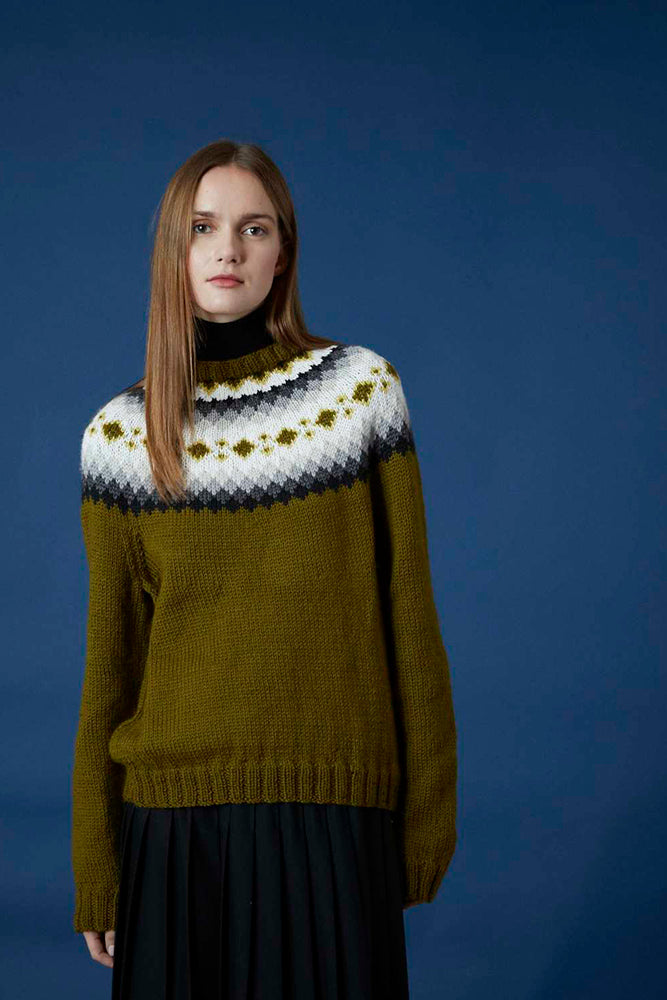 Katrin Jumper - Knitting Pattern For Women in Debbie Bliss Cashmerino Aran