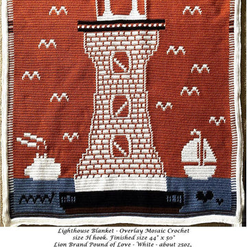 Lighthouse Blanket Pattern and Charts