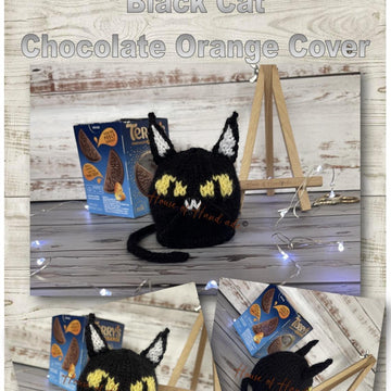 Black Cat Chocolate Orange Cover Knitting Pattern