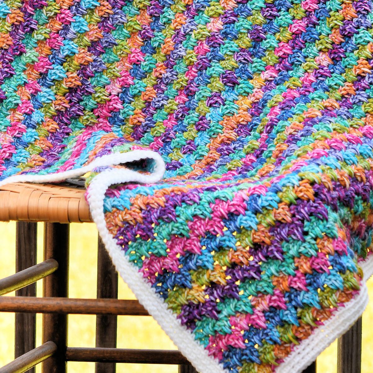 Bitty Melted Crayons Baby Blanket