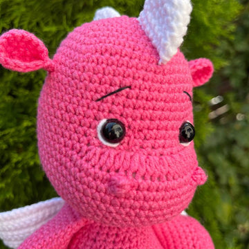 Pink Dragon With Beautiful Wings