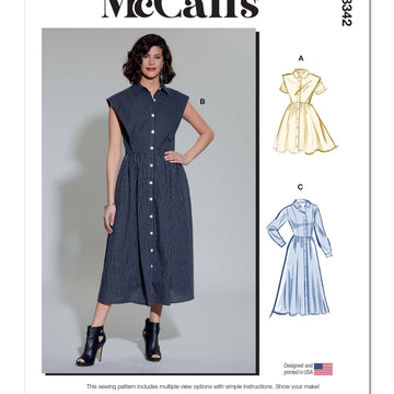 McCall's Misses' Shirtdress M8342 - Sewing Pattern