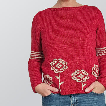 Intarsia sweater Jule
