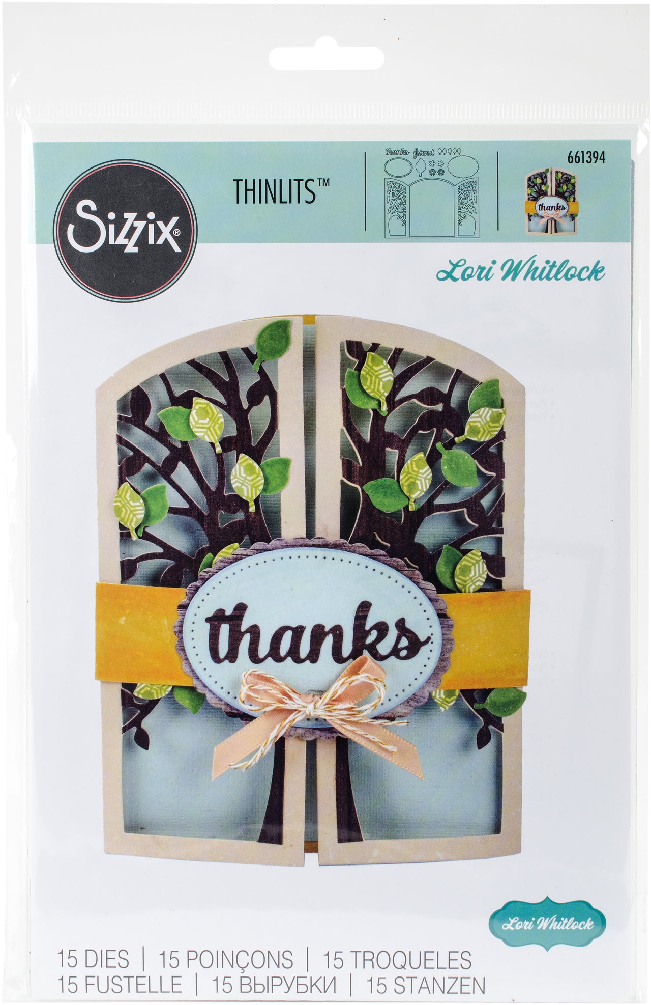 Sizzix Thinlits Dies By Lori Whitlock 15/Pkg - Tree Gatefold Card