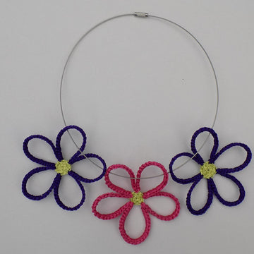Recycled Crochet Daisy Flowers