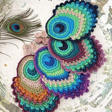 Iridesca Peacock Feather Bag Charm