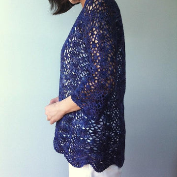 Ava - lacy shells cardigan