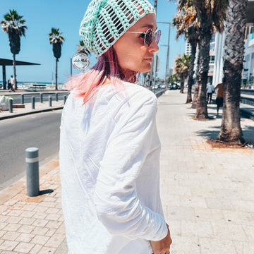 Summer slouchy beanie hat