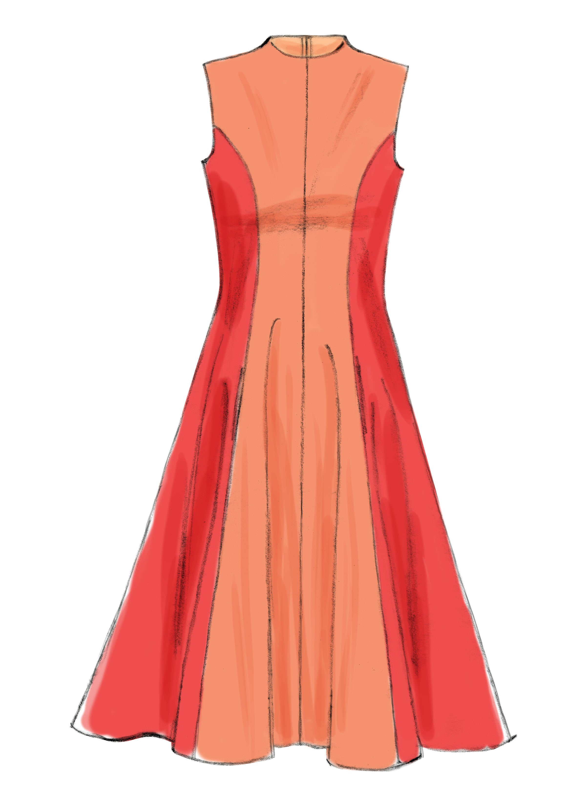 McCall's Misses'/Women's Petite Lined Dresses M6741 - Sewing Pattern
