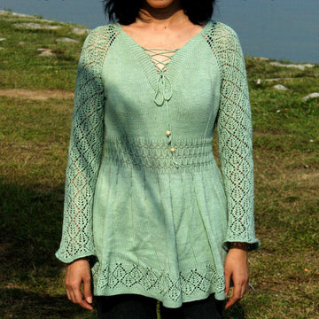 Lace Sleeves Sweater