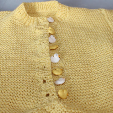 Newborn Baby Garter Stitch Onesie