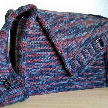 Messenger Bag, Knit Crochet Bag