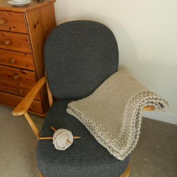 Super Chunky Moss Stitch Throw