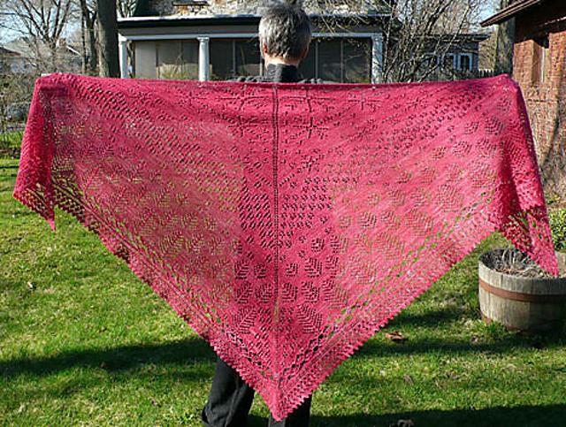 Whispering Pines Triangle Shawl