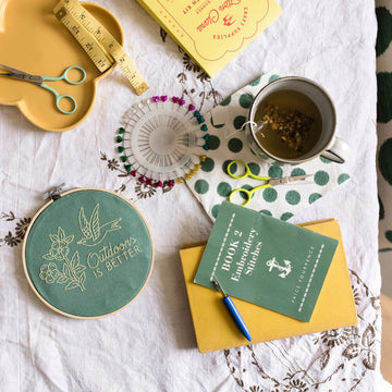 Cotton Clara Outdoors Is Better Hoop Embroidery Kit - 16cm