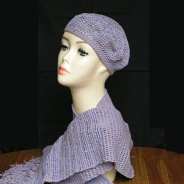 Crochet Beret & Matching Scarf
