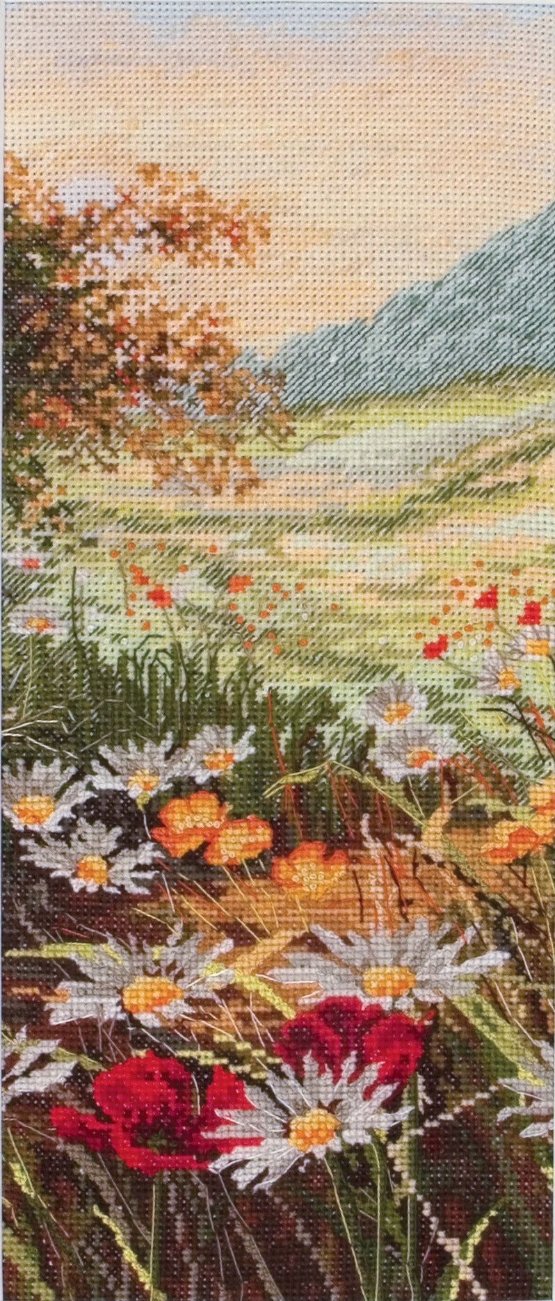 Anchor Evening Sun View Cross Stitch Kit - 12.5 x 28.5 cm