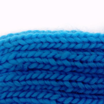 Ribbed Blue Hat