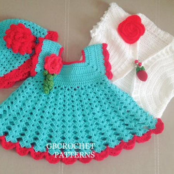 Pinafore Turquoise dress set