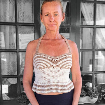 Charm Crochet Bustier Top