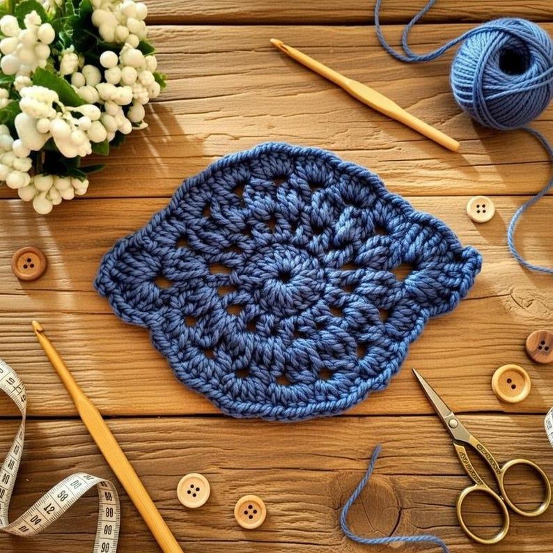 Crochet Oval Coaster & Holder Pattern – Home Décor PDF + Video Tutorial