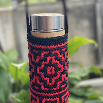 Purple Mosaic Bottle Holder