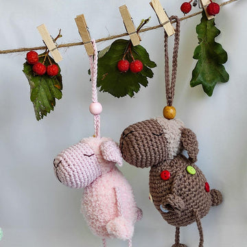 Cute crochet lamb