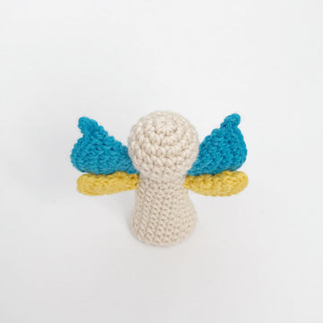 Angel ornament amigurumi crochet pattern keychain Bag charm Crochet keyring car mirror hanging