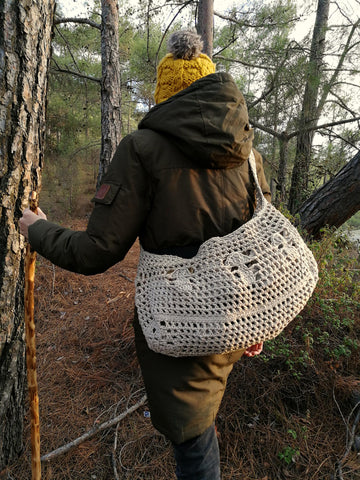 Large Crossbody Mushroom Foraging Bag