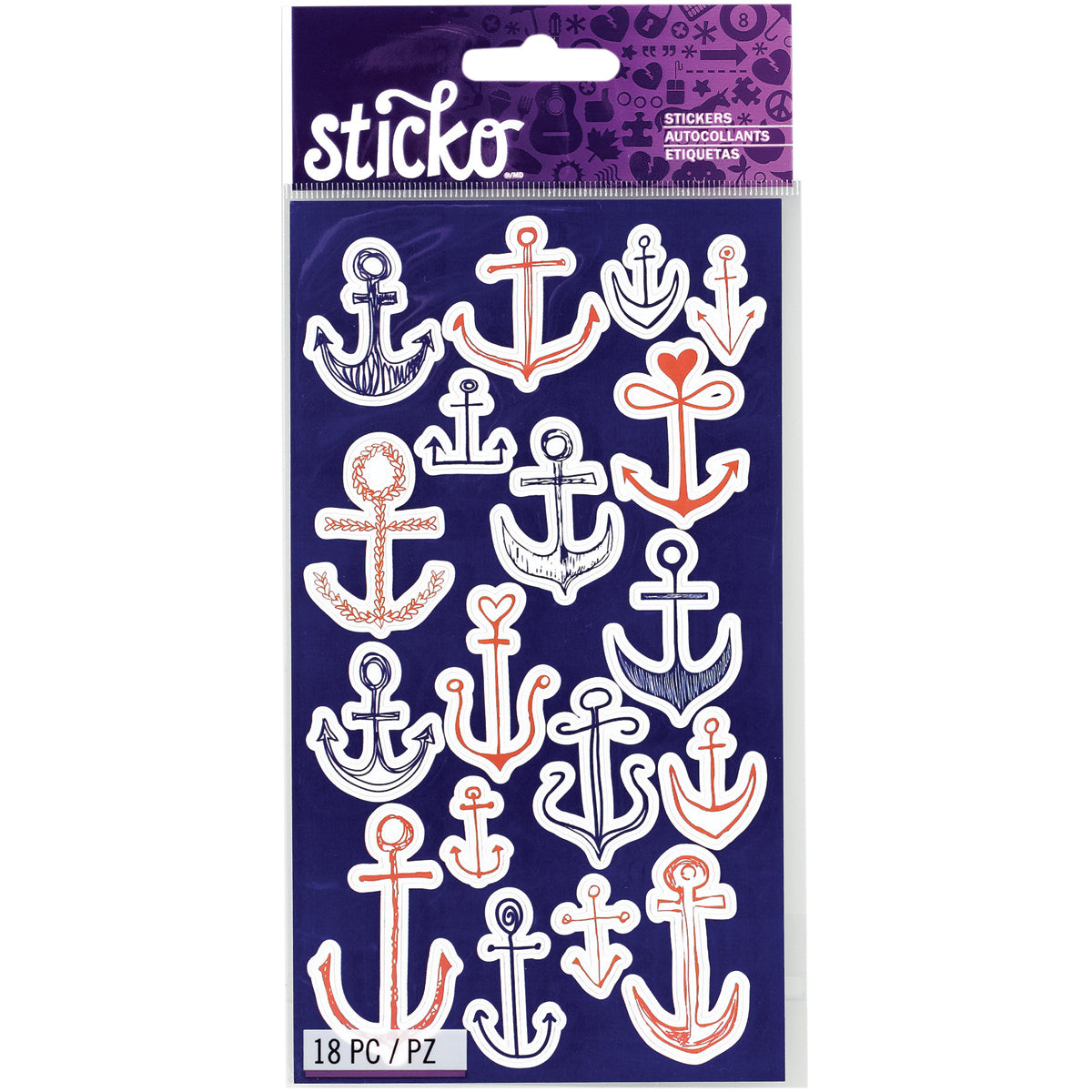 Sticko Stickers - Doodle Anchors