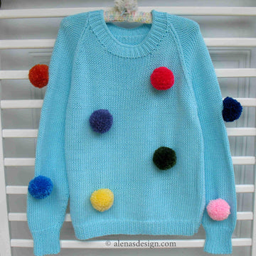 Bear Pom-Pom Pullover