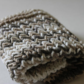 Twisted Rib Stitch Dishcloth