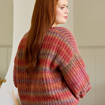 Thora Brioche Rib Cardigan in West Yorkshire Spinners Re:Treat Twist Chunky - Downloadable PDF