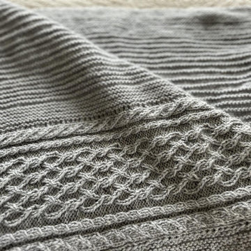 Gently Cabled Blanket