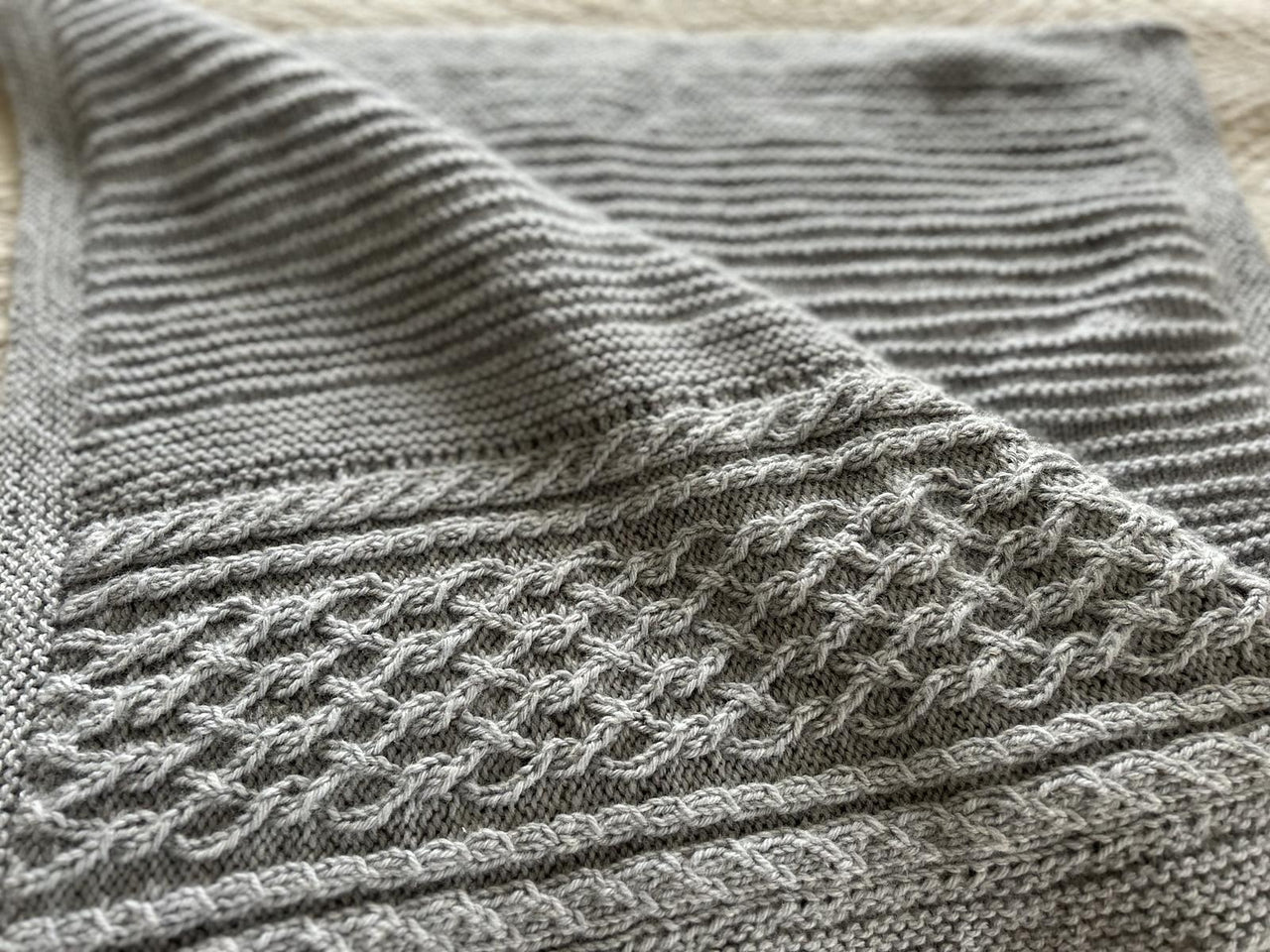 Gently Cabled Blanket