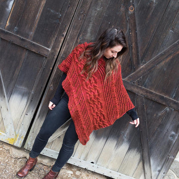 Celtic Cable Poncho